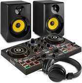 DJ Set - Hercules DJ Set kinderen - Complete DJ starter kit voor de serieuze instapper! - DJ controller, speakers en koptelefoon - Zwart