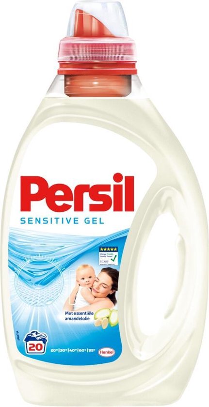 Persil Sensitive Gel Vloeibaar Wasmiddel - Baby en Gevoelige Huid - Voordeelverpakking - 3 x 20 wasbeurten