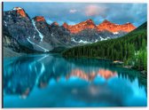 Dibond - Banff National Park - Canada - 40x30cm Foto op Aluminium (Wanddecoratie van metaal)