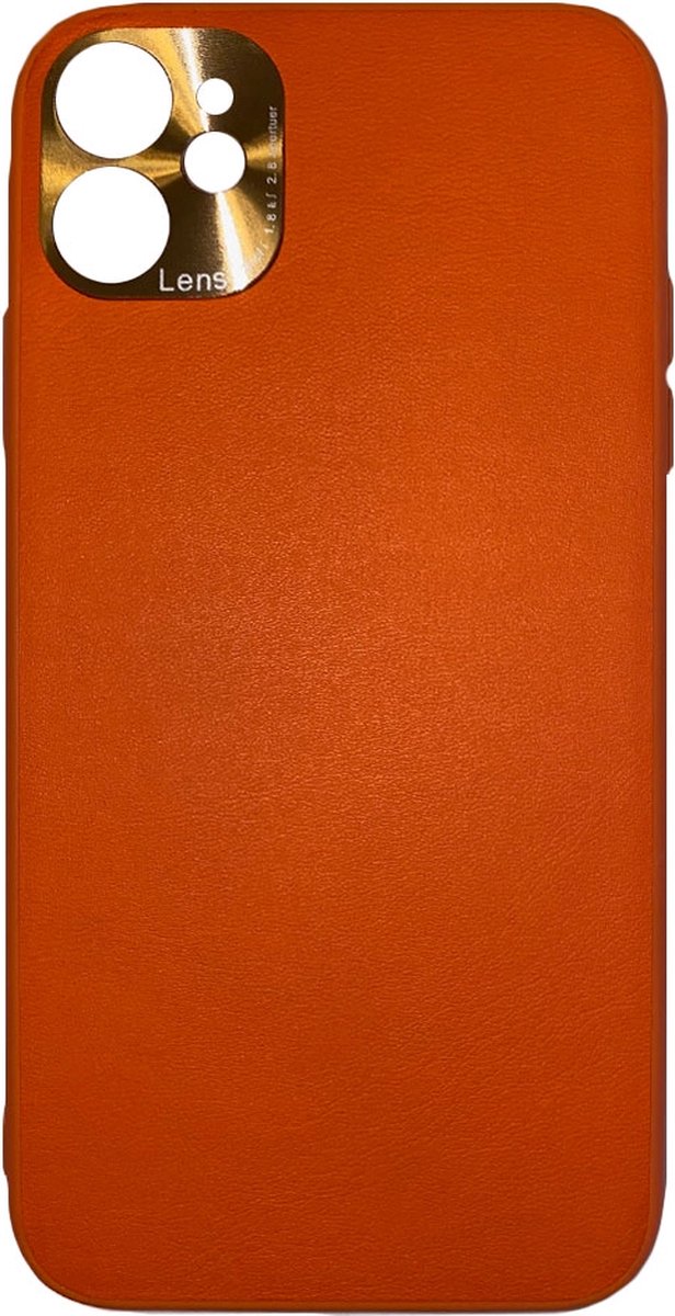 Khocell - Siliconen/Hardcase hoesje voor Apple iPhone 12 - Oranje
