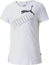 Puma Amplified Graphic Shirt Wit Dames - Maat S