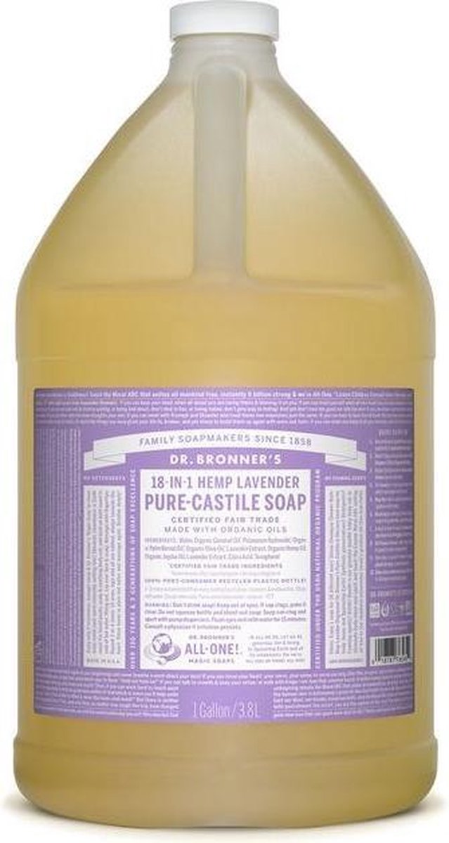 Dr Bronners bronners liquid soap lavendel 3785 ml