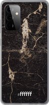 6F hoesje - geschikt voor Samsung Galaxy A72 -  Transparant TPU Case - Dark Golden Marble #ffffff
