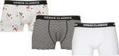 Urban Classics Boxershorts set -4XL- 3-Pack Snowman Wit/Zwart