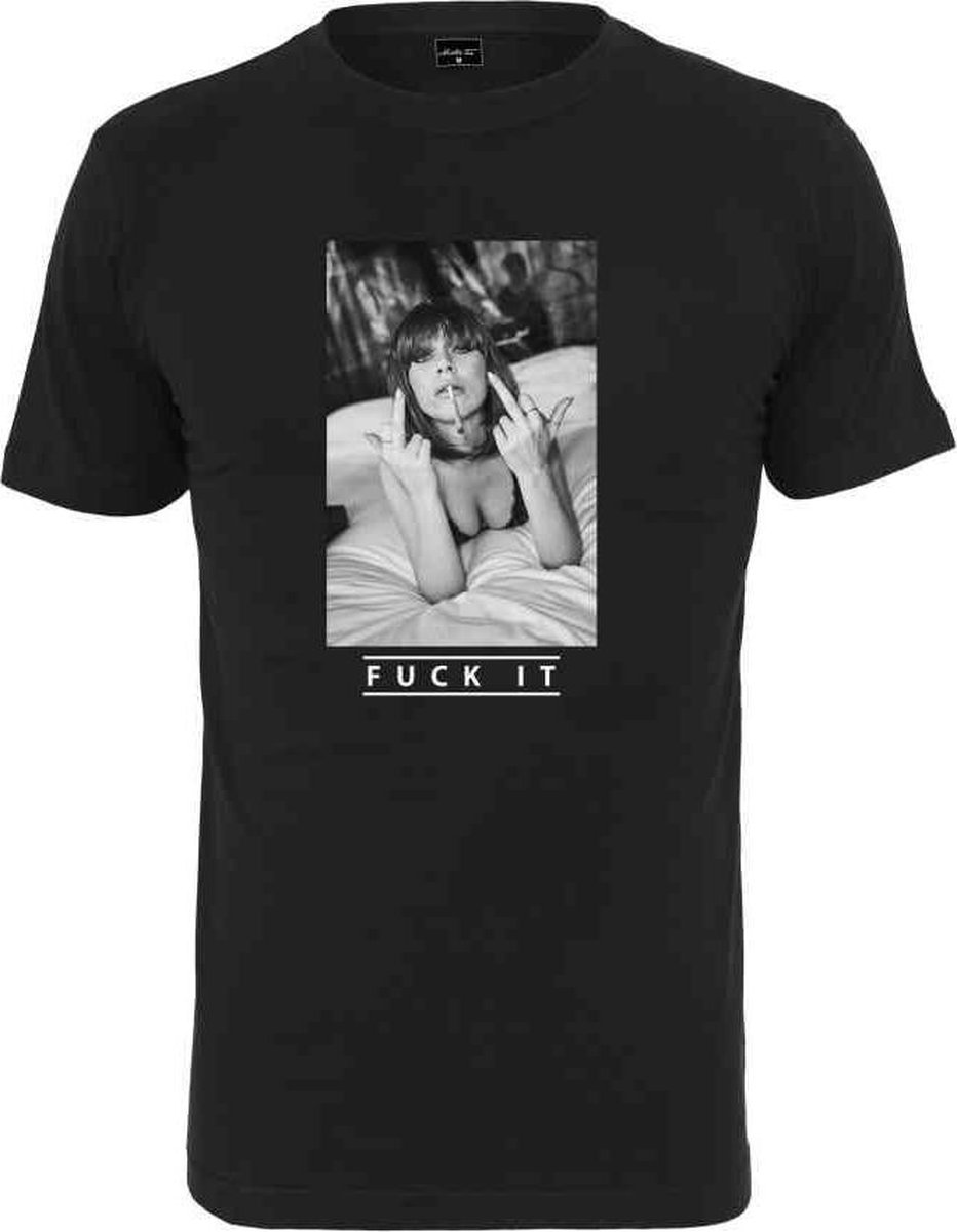 Mister Tee Fuck It 2.0 Heren Tshirt 5XL Zwart
