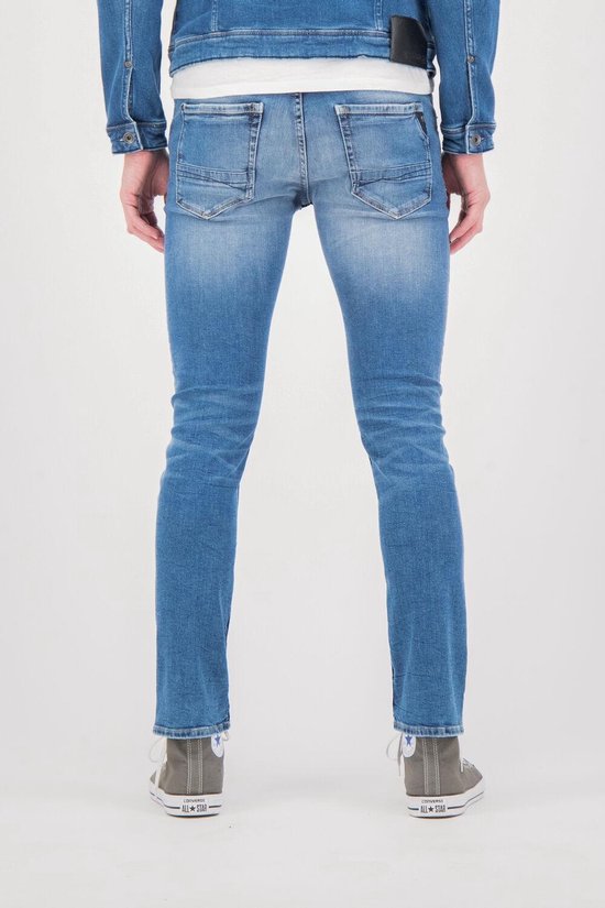 GARCIA Savio Heren Slim Fit Jeans Blauw - Maat W32 X L30 | bol.com