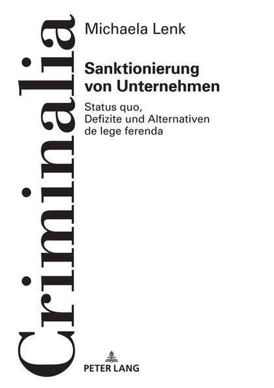 Criminalia 62 - Sanktionierung von Unternehmen - cover