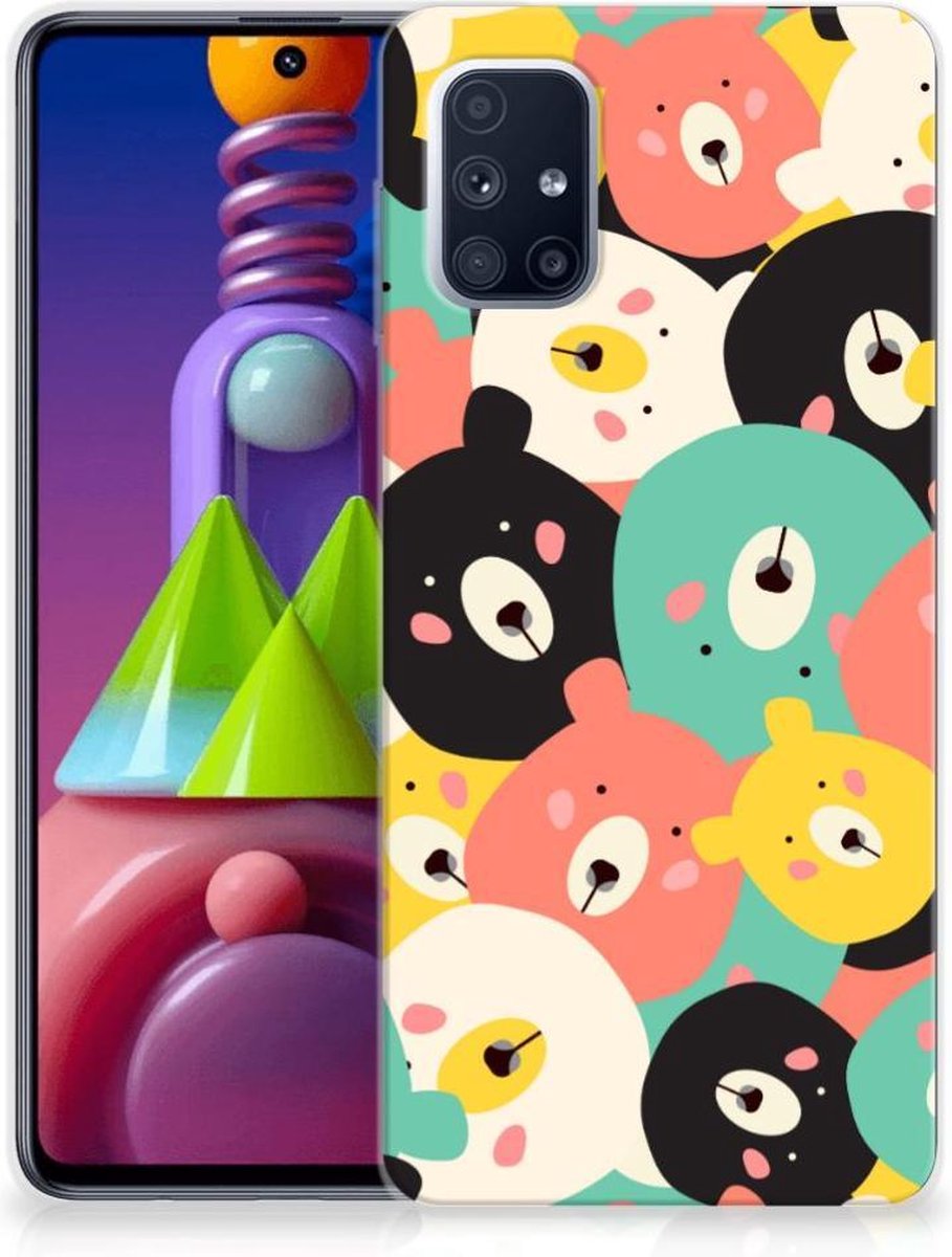 Samsung Galaxy M51 Telefoonhoesje met Naam Bears