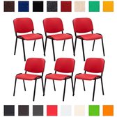 CLP Ken Set van 6 Bezoekersstoel rood