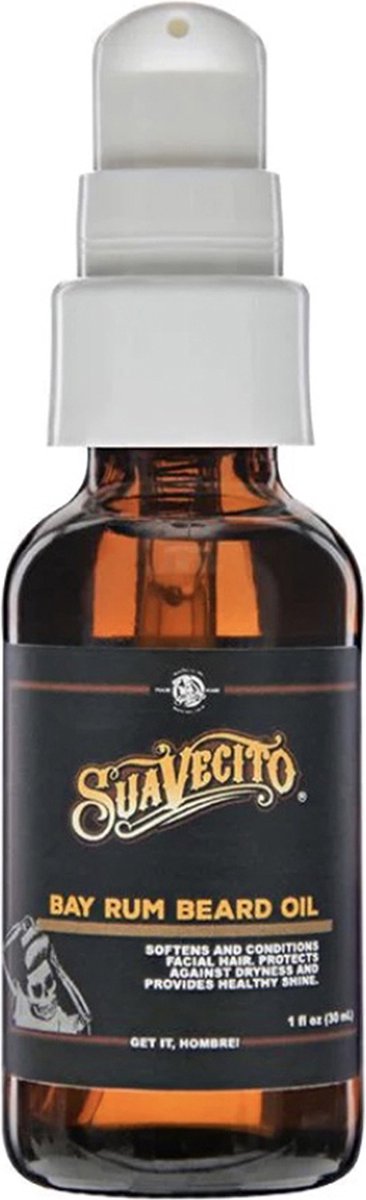 Goedkoopste Suavecito Beard Oil Bay Rum 30 ml. | Beard Care