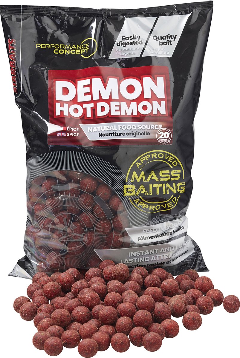 Starbaits - Boilies Mass Baiting Hot Demon - 3000gr - Starbaits