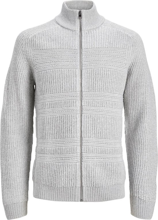 JACK & JONES Jcostance Knit Badge Zip Cardigan, Nero, XS Uomo - 9