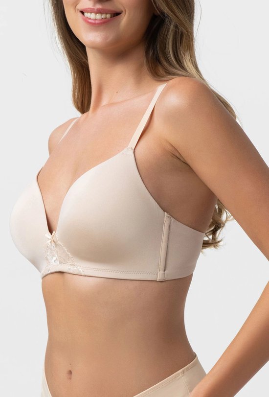 BH rembourré sans armatures Dorina - Soutien-gorge souple - 75C - Zwart