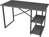 In And OutdoorMatch Bureau Jolanthe - Metaal en MDF - 75x120x60cm - Zwart