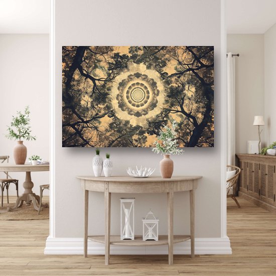 Tableaux Arbres - Tableaux nature - Tableaux sur toile Troncs - Décoration murale moderne - Tableau sur toile - Toile décoration chambre 120x80 cm