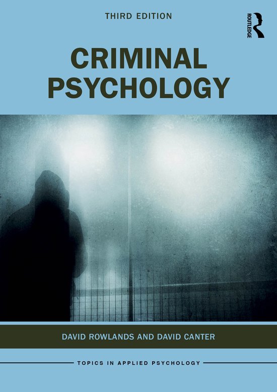 Topics in Applied Psychology- Criminal Psychology - cover