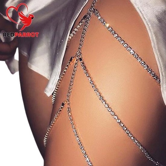 chaîne de jambe | SM | BDSM | Bijoux érotiques | Version très luxueuse