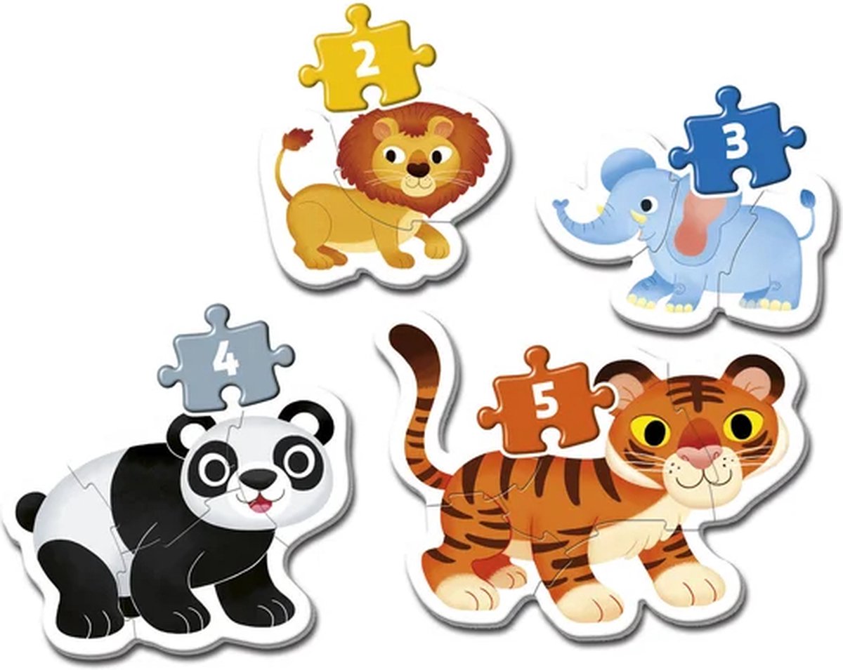 Clementoni - Puzzel - My First Puzzle - Wild Animals - 14 Stukjes - Puzzel Voor Kinderen - Vanaf 2 Jaar — afbeelding 4