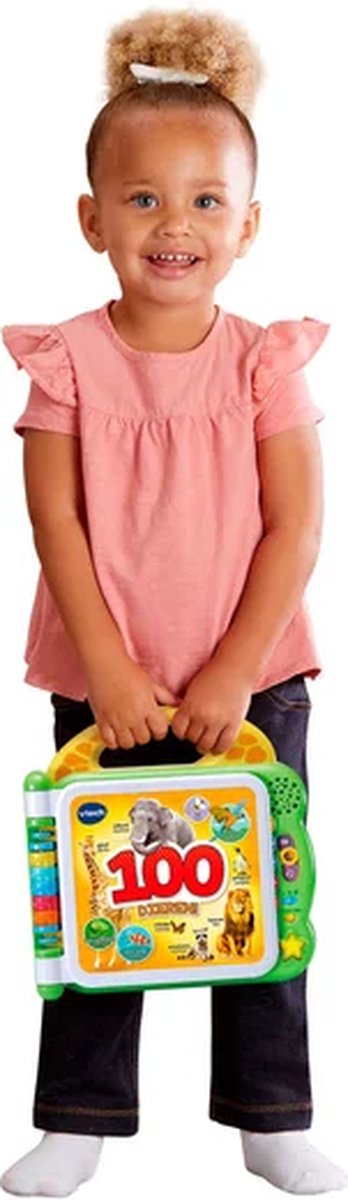 VTech Baby Mijn Eerste 100 Woordjes Boek Dieren - Educatief Babyspeelgoed - Woordjes Leren - Lezen en Geluiden - Cadeau - Baby Speelgoed 1.5 tot 4 Jaar — afbeelding 7