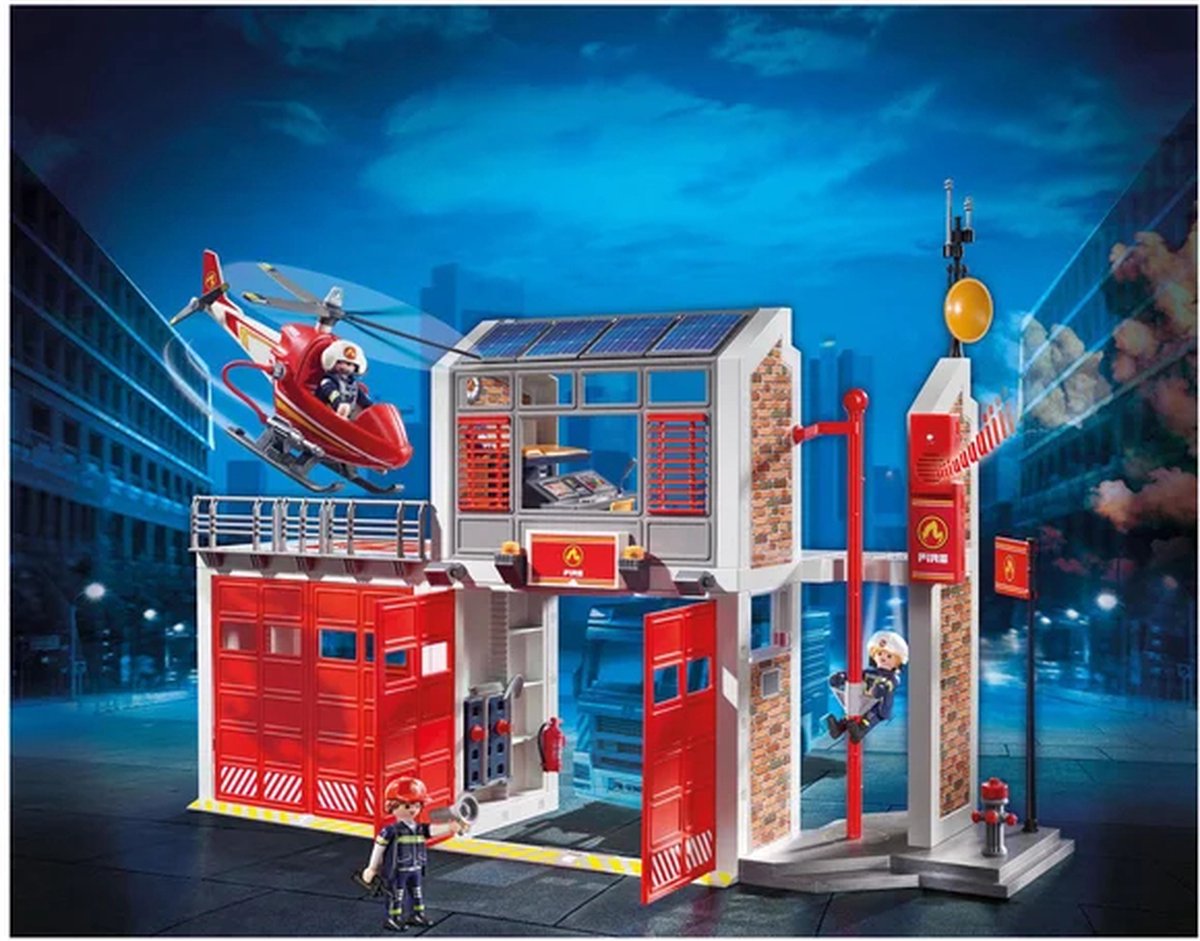 PLAYMOBIL City Action Grote brandweerkazerne met helicopter - 9462 — afbeelding 10