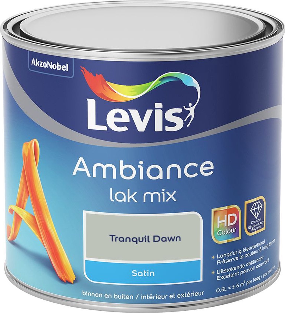 Levis - Ambiance Lak Satin Mix - Tranquil Dawn - Mengverf - 0,5 L