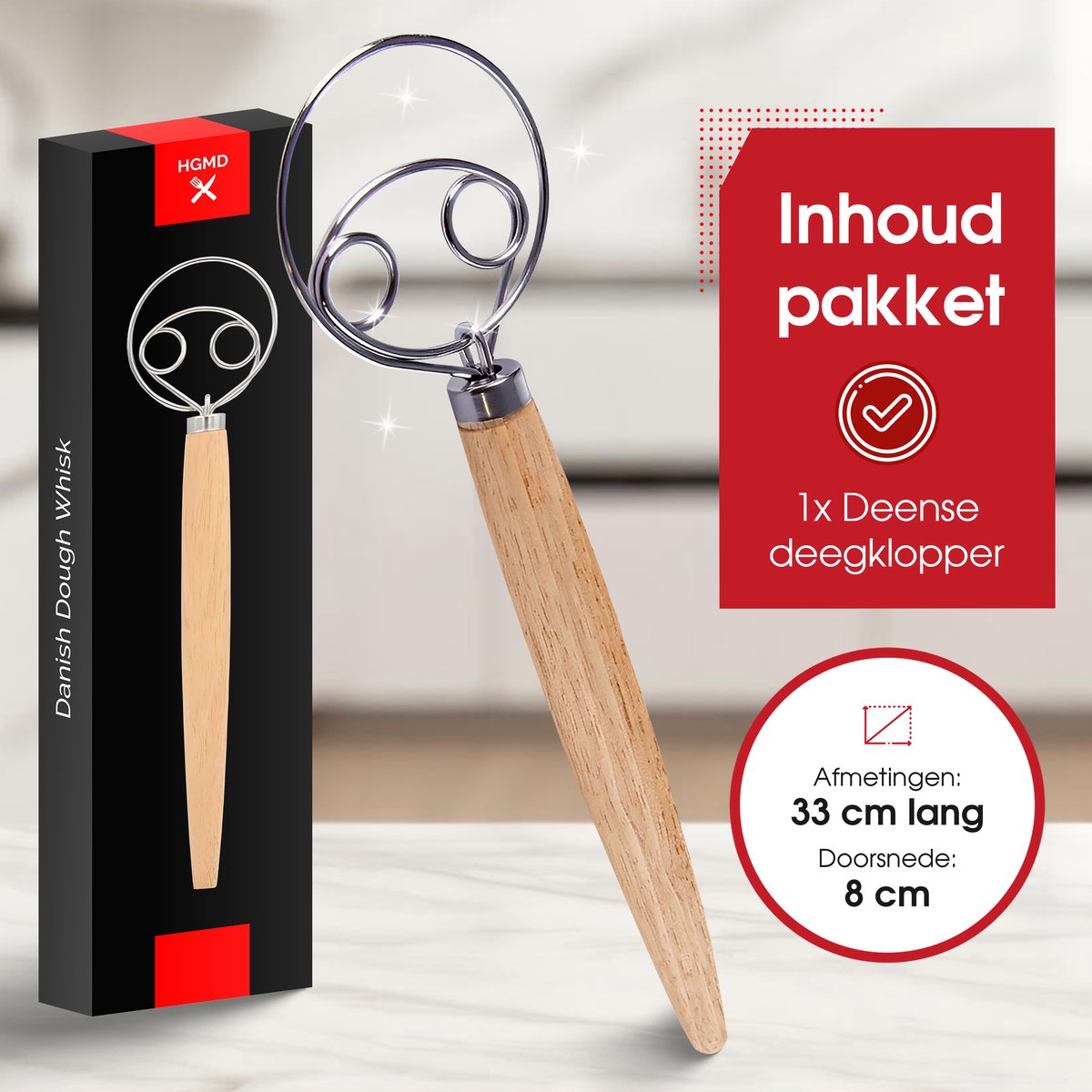 Lot De 3 Mélangeurs Manuels Inox CHSYOO - Fouet Ballon 8/10 Pouces + Fouet Spirale 13 Pouces - Cuisine Pâtisserie