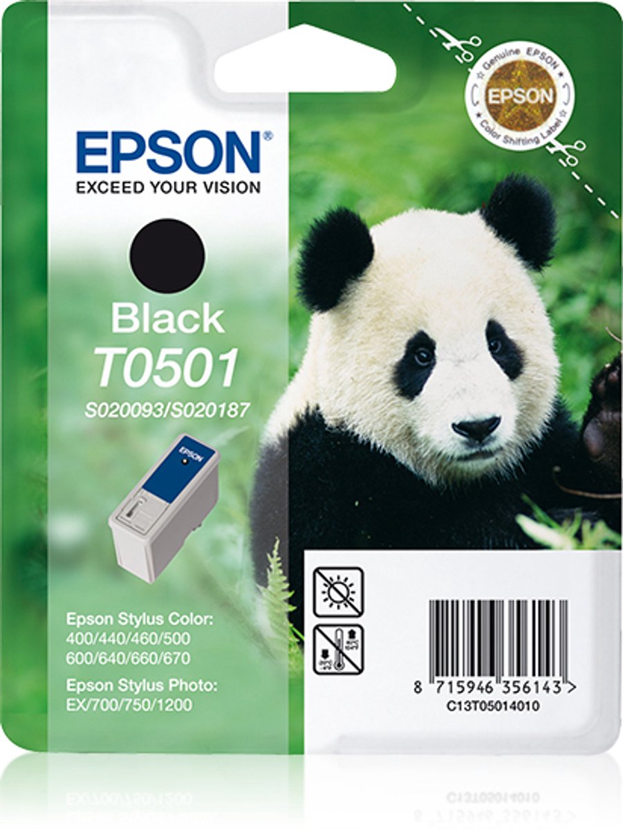 Epson T050 - Inktcartridge / Zwart