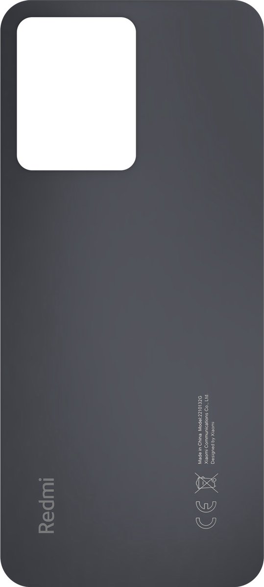Xiaomi, Origineel Xiaomi Redmi Note 12 4G achterglas - Grafiet (Service Pack), Zwart