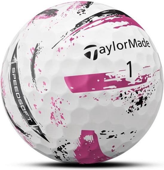 TaylorMade SpeedSoft Ink Golfballen 2024 - Roze - 12 Stuks van Merkloos — afbeelding 4