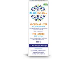 Blueiron vloeibaar ijzer elixer original - Bessensmaak - Ijzer ondersteunt het energieniveau - 330ml - 33 doseringen