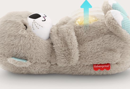 Fisher-Price Bedtijd Otter 30 cm - Baby speelgoed - 0 tot 6 maanden - Knuffel