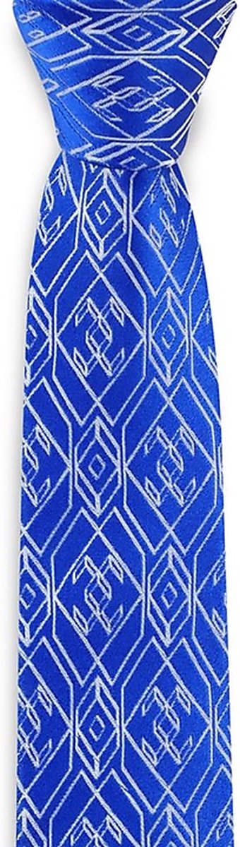 We Love Ties - Stropdassen - Stropdas smal The Architect - blauw / wit