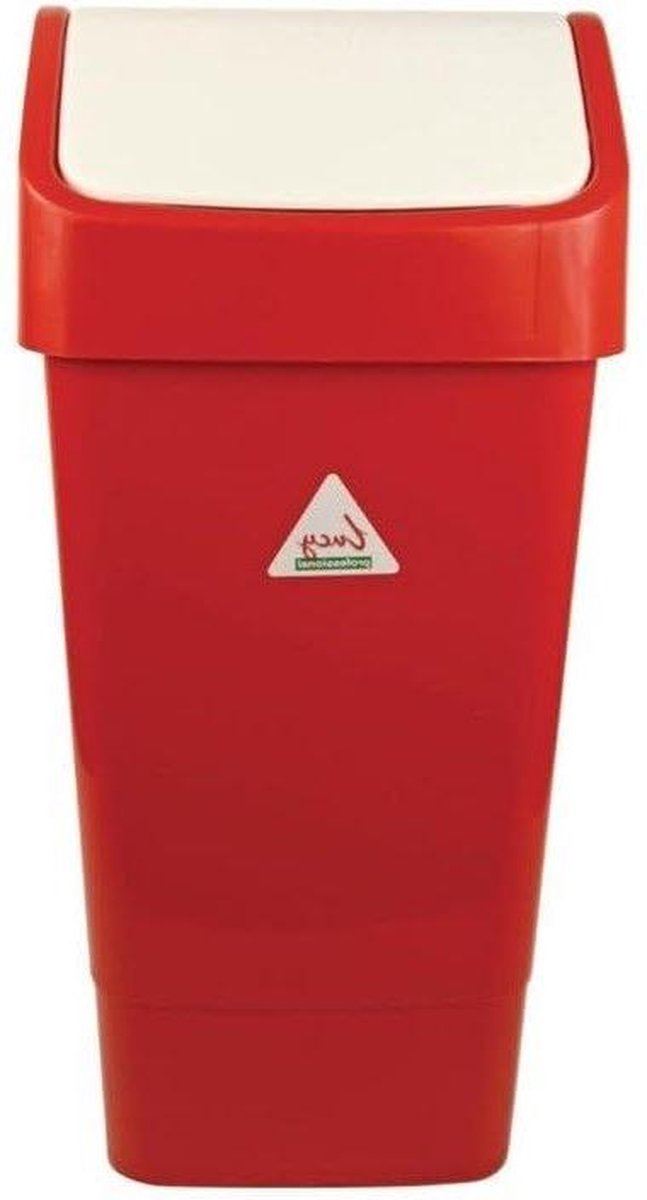 Swing Bin rood CC079 - afvalbak van Scot Young met deksel
