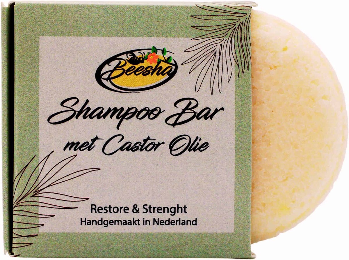 Beesha - Shampoo Bar Restore & Strength - Vegan - Sulfaatvrij - Parabeenvrij - CG Proof