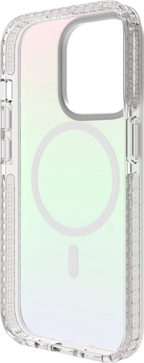 SoSeven, Hoesje Geschikt voor Apple iPhone 15 Pro MagSafe iriserende regenboog, Veelkleurig
