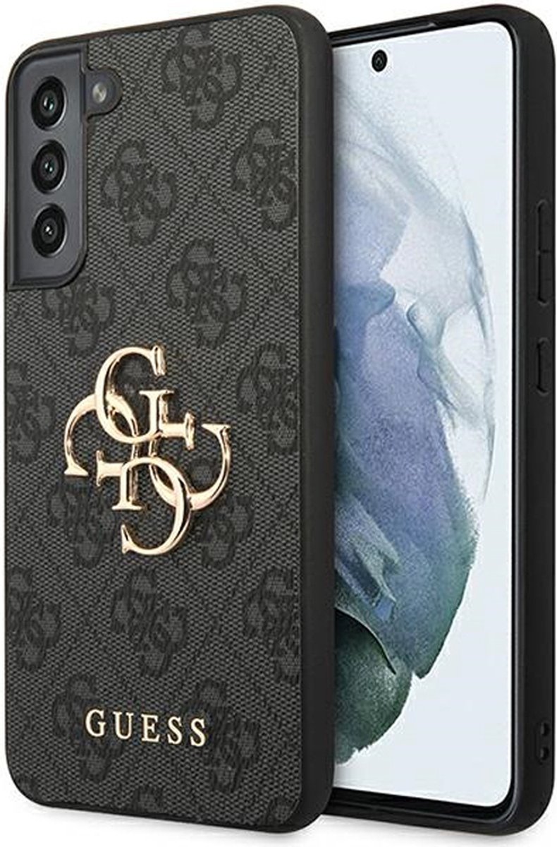 Guess 4G Metal Logo Back Case - Geschikt voor Samsung Galaxy S23+ (S916) - Grijs