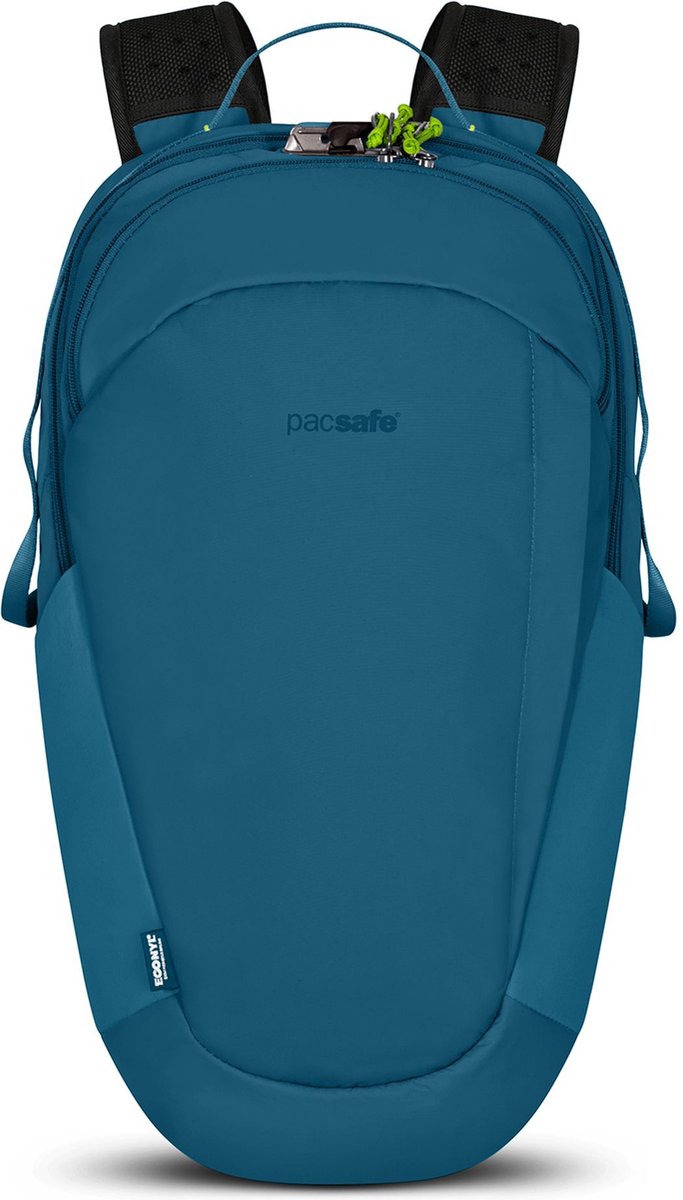 Pacsafe ECO Rugzak - 25L - Laptop 16 inch - RFID - Waterafstotend - Reistas - Anti-diefstal - Blauw