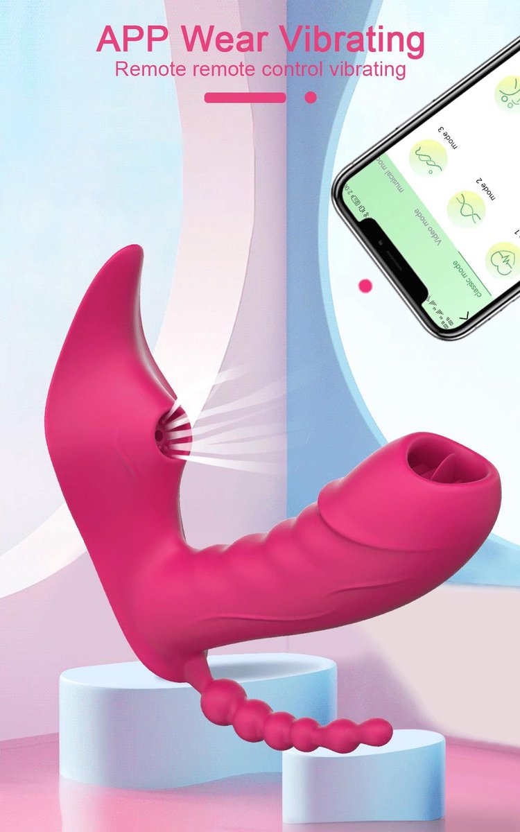 Lovemytoy® Air-Pulse Massage Lover Duo Luchtdruk Vibrator - Vibrators voor Vrouwen - Seksspeeltjes - Roze