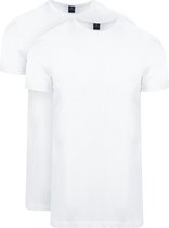Suitable Obra T Shirt Hoge Ronde Hals Wit 2 Pack Maat XXL Heren Basic T shirts bol