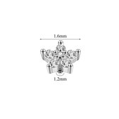 Ancrage cutané avec fleur gracieuse top blanc