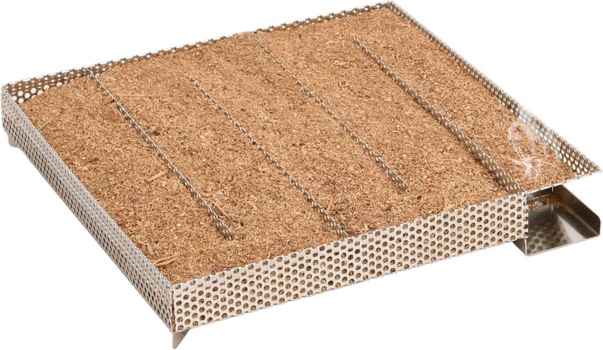 vidaXL - BBQ-rookoven - met - koude - rookgenerator - gegalvaniseerd - staal