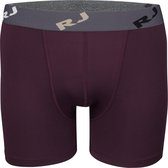 RJ Bodywear Pure Color boxershort (1-pack) - heren boxer normale lengte - microfiber - aubergine - Maat: XXL
