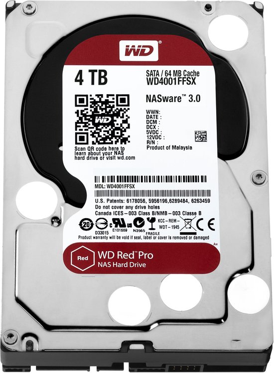 Western Digital WD4001FFSX（3.5 HDD 4TB） Amazon | WD HDD 内蔵ハードディスク 3.5インチ 4TB WD Red Pro