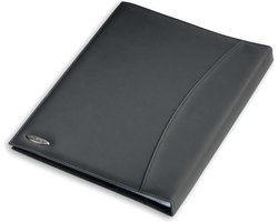 A4 Display en Presentatie Prospectussen Boek Glad Leer 24 Zakken - Medium Zwart