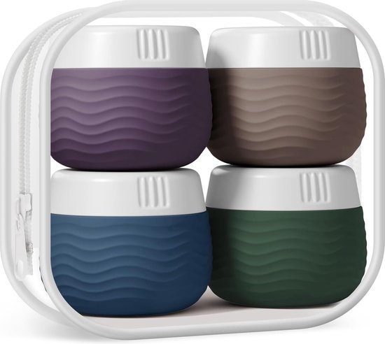 Lot De 4 Boîtes Cosmétiques Rechargeables - 20 Ml - En