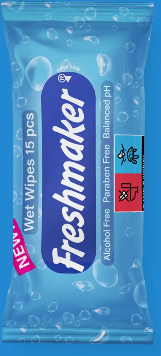 Goedkoopste Freshmaker Aqua Natte Zakdoekjes Voordeelbundel - 15x15 Stuks | Compact & Verfrissend