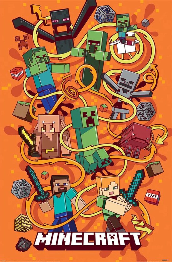 Affiche Minecraft Funtage Montage 61x91,5cm