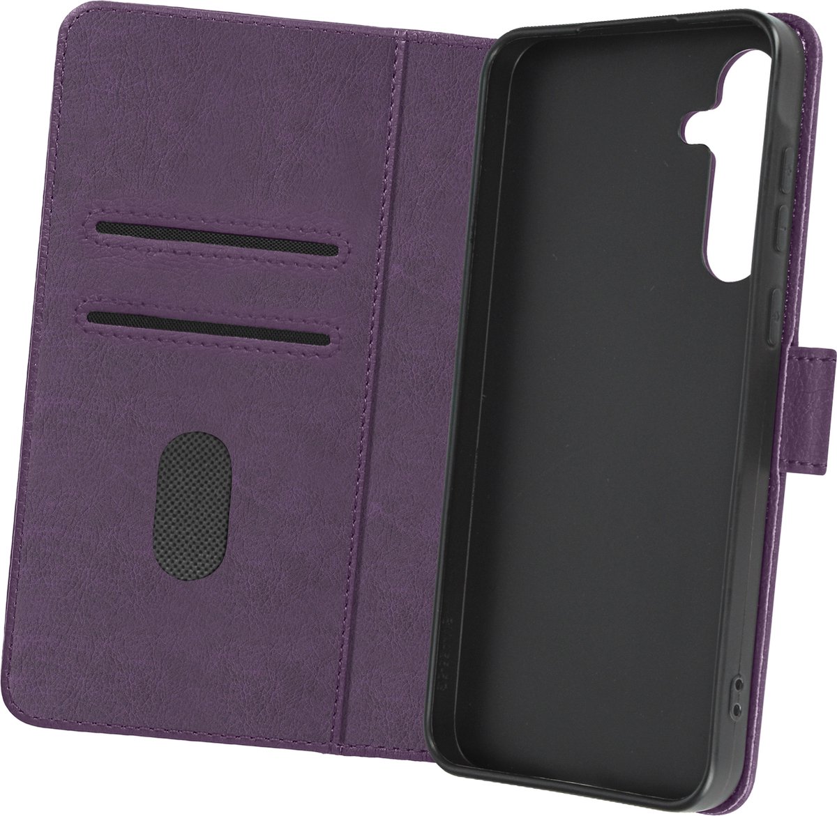 Avizar Foliohoes Geschikt voor Samsung Galaxy A55 Video-ondersteuningsflap, Donkerpaars