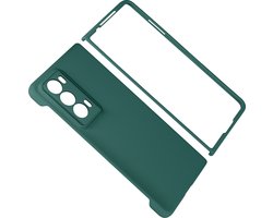 Avizar Hoes Geschikt voor Honor Magic V2 Stijf Ultradun, Donkergroen