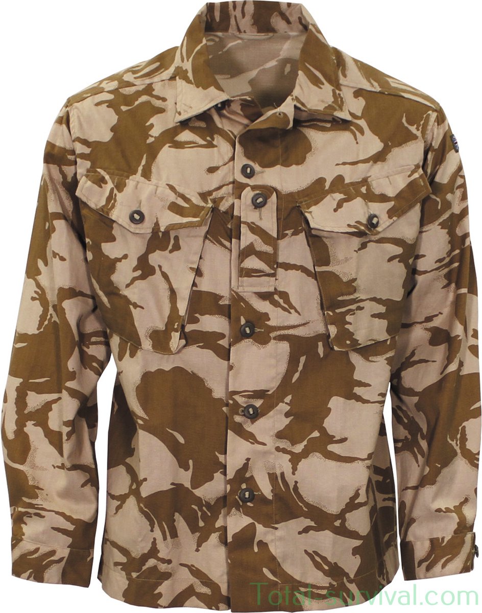Britse combat veldjas “Tropical” Desert Dpm Camouflage